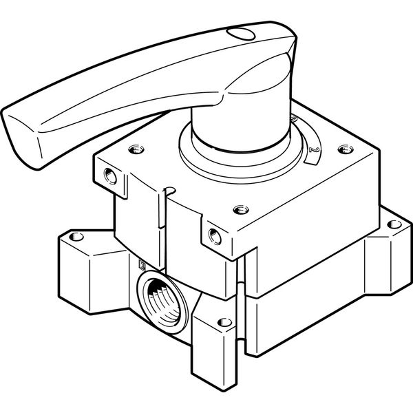 VHER-H-B43U-G12 Hand lever valve image 1