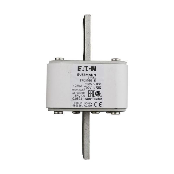 Fuse-link, high speed, 1500 A, AC 690 V, size 3, 76 x 92 x 135 mm, aR, IEC, UL image 17