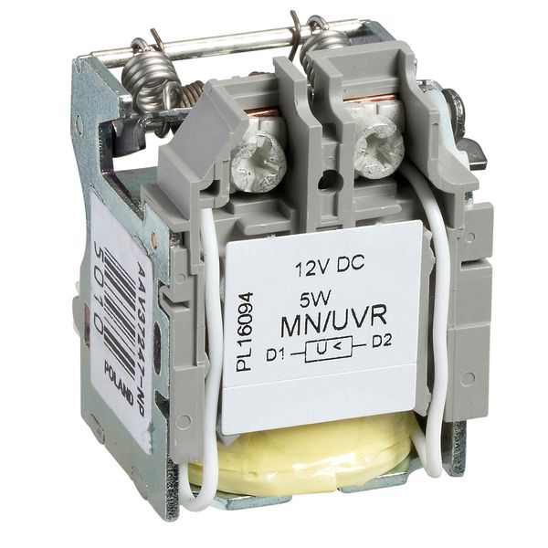 MN undervoltage release, ComPacT NSX, 380/415 VAC 50/60 Hz, 440/480 VAC 60 Hz, screwless spring terminal connections image 1