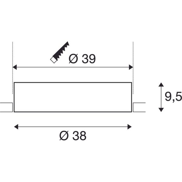 MEDO 40 EL, frameless version, white, 3000/4000K image 1