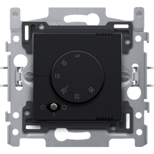 Electronic thermostat, black coated image 1