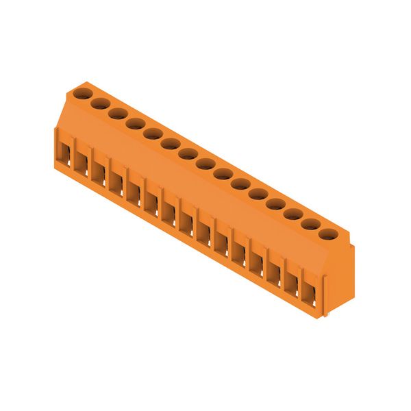 PCB terminal, 5.00 mm, Number of poles: 15, Conductor outlet direction image 4