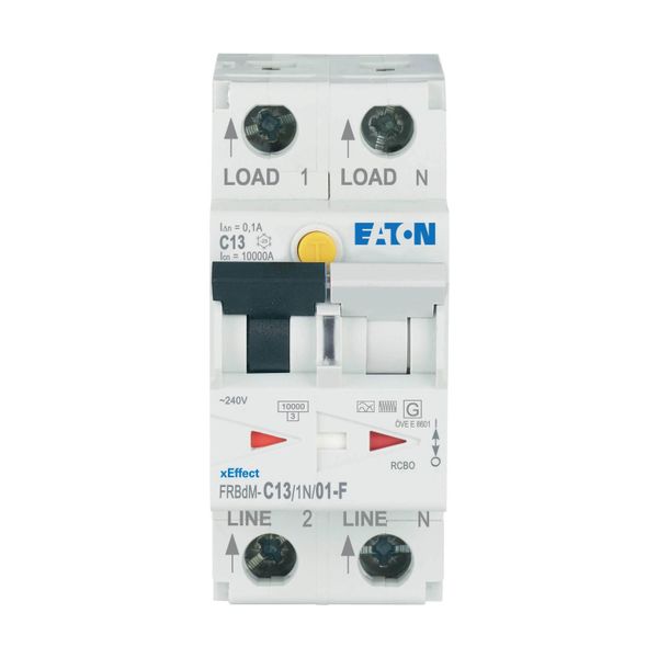 Digital RCD/MCB combination, 13 A, 100 mA, MCB trip characteristic: C, 1p+N, RCD trip characteristic: F image 4