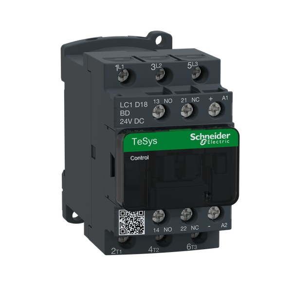 TeSys Deca contactor - 3P(3 NO) - AC-3/AC-3e - = 440 V 18 A - 24 V DC coil image 5