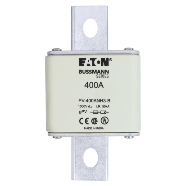 FUSE 400A 1000V DC PV SIZE 3 BOLTED TAG image 26