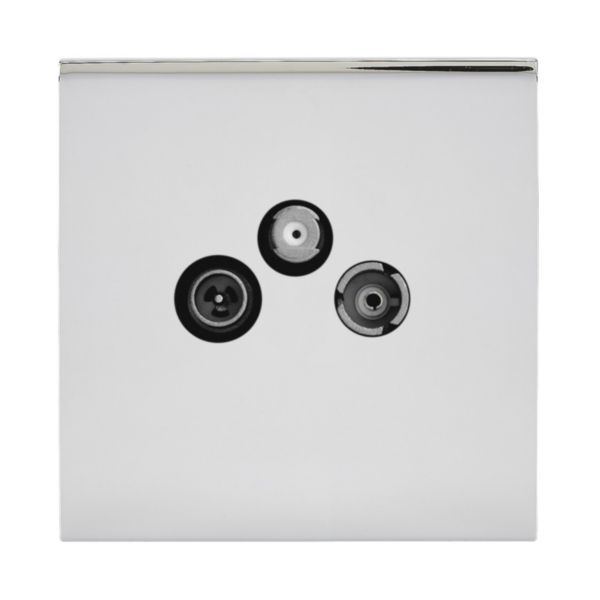 67677 Art d'Arnould Epure universe TV-FM-SAT socket - mirror steel image 2