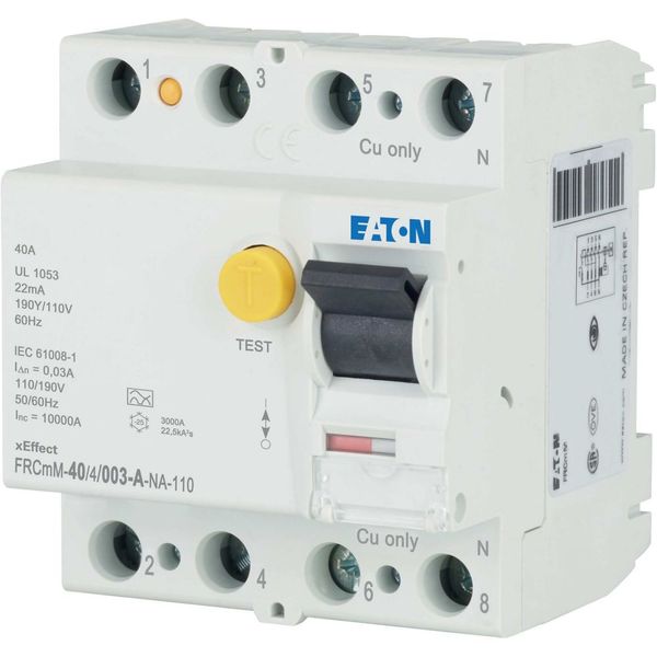 Residual current circuit breaker (RCCB), 40A, 4p, 30mA, type A image 12