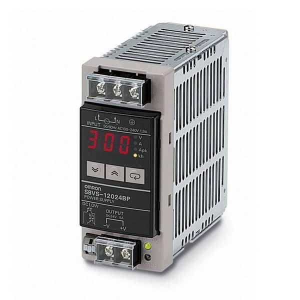 Power supply, 120 W, 100 to 240 VAC input, 24 VDC 5A output, DIN rail image 3