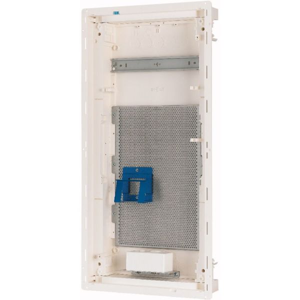 Compact distribution board-flush mounting, multimedia, 4-rows, flush sheet steel door image 10