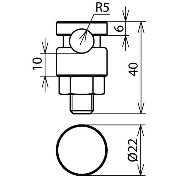 KS connector StSt  f. Rd 6-10mm single-part unit image 2