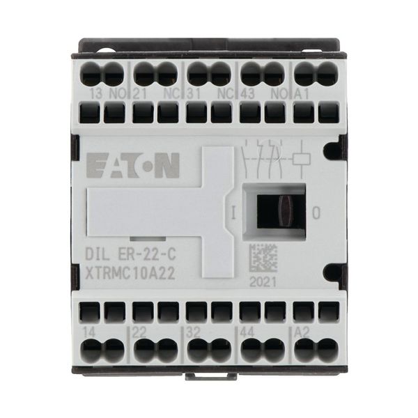 Contactor relay, 42 V 50/60 Hz, N/O = Normally open: 2 N/O, N/C = Normally closed: 2 NC, Spring-loaded terminals, AC operation image 9