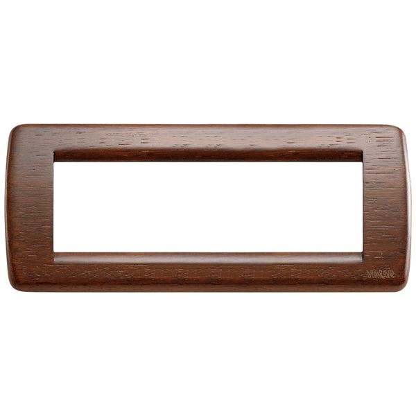 Rondò plate 6M wood walnut image 1