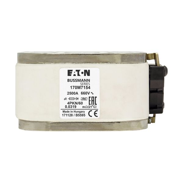 Fuse-link, high speed, 2500 A, AC 660 V, size 4, 120 x 105 x 59 mm, aR, IEC, single indicator image 20