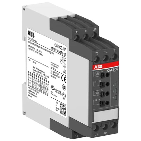 CM-TCS.11P Temperature monitoring relay Temp.-range -50...+50°C, 24-240VAC/DC image 3