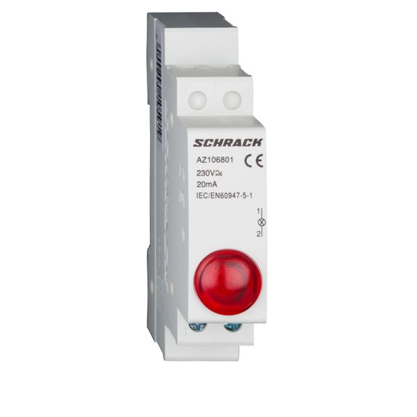 Modular-single-LED AMPARO, red, 230VAC image 1