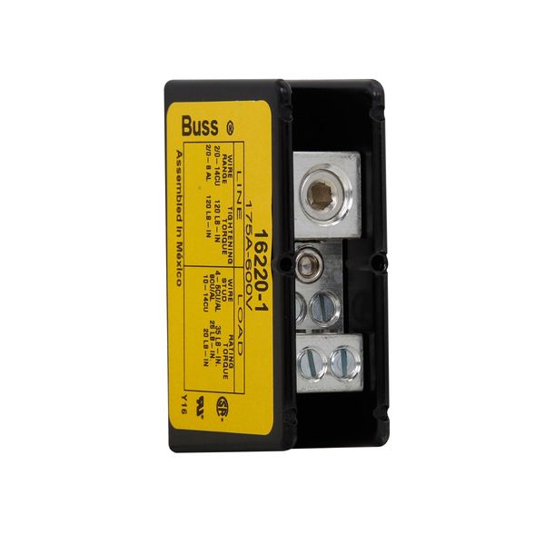 Terminal block, low voltage, 175 A, AC 600 V, DC 600 V, 1P, UL image 6