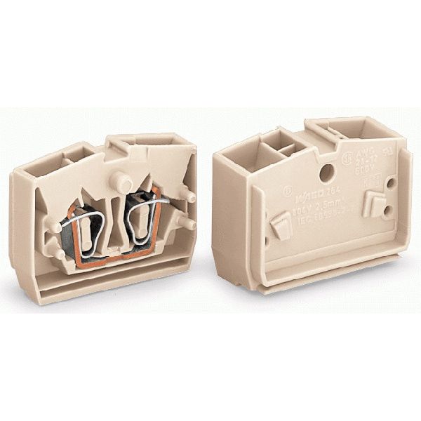 2-conductor center terminal block without push-buttons suitable for Ex image 3