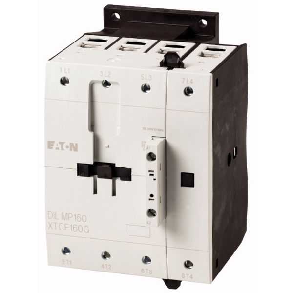 Contactor, 4 pole, 160 A, RDC 24: 24 - 27 V DC, DC operation image 1