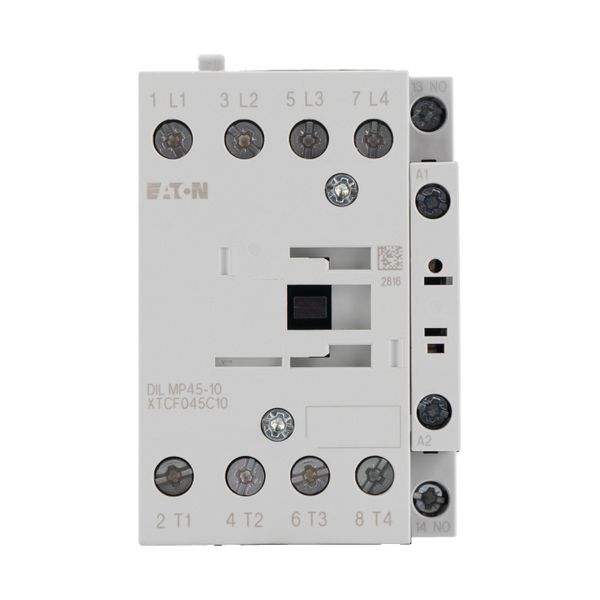 Contactor, 4 pole, AC operation, AC-1: 45 A, 1 N/O, 230 V 50/60 Hz, Screw terminals image 8