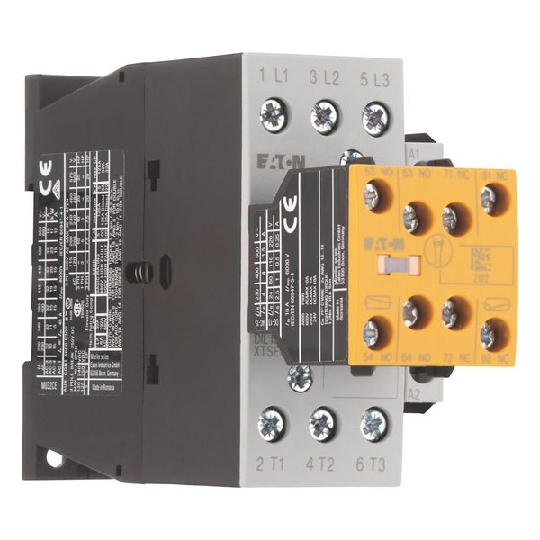 Safety contactor, 380 V 400 V: 15 kW, 2 N/O, 3 NC, 230 V 50 Hz, 240 V 60 Hz, AC operation, Screw terminals, With mirror contact (not for microswitches image 7