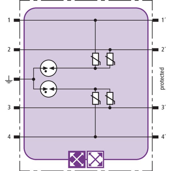 Surge arrester module BLITZDUCTOR XT with  Y  circuit image 3