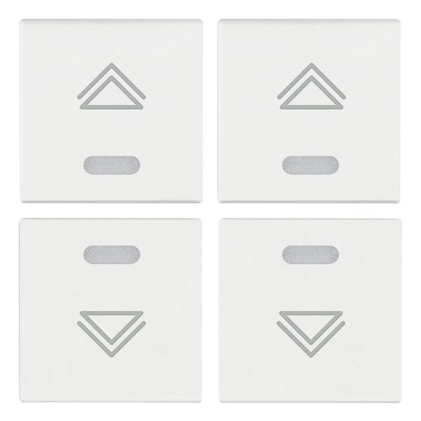 Four half-buttons 1M regul.symbol white image 1