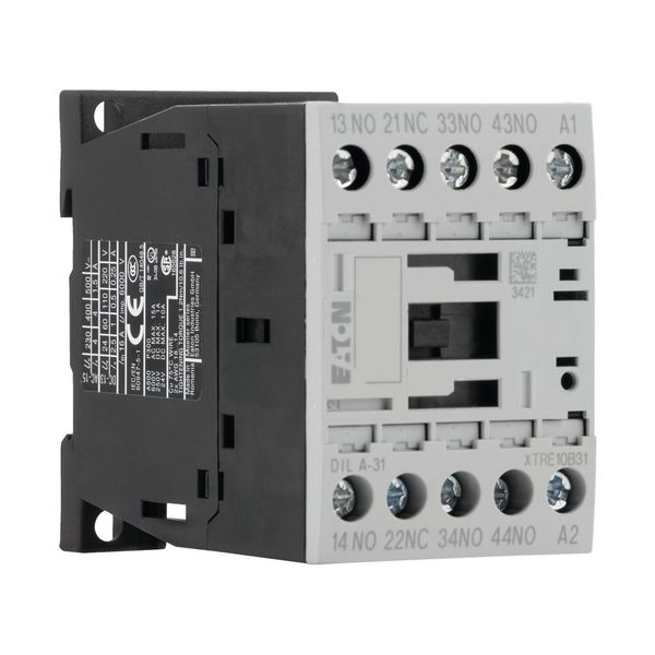 Contactor relay, 110 V DC, 3 N/O, 1 NC, Screw terminals, DC operation image 9