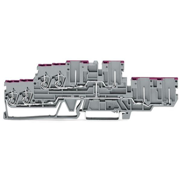 4-conductor/4-pin, double-deck carrier terminal block 4-conductor/4-pi image 1