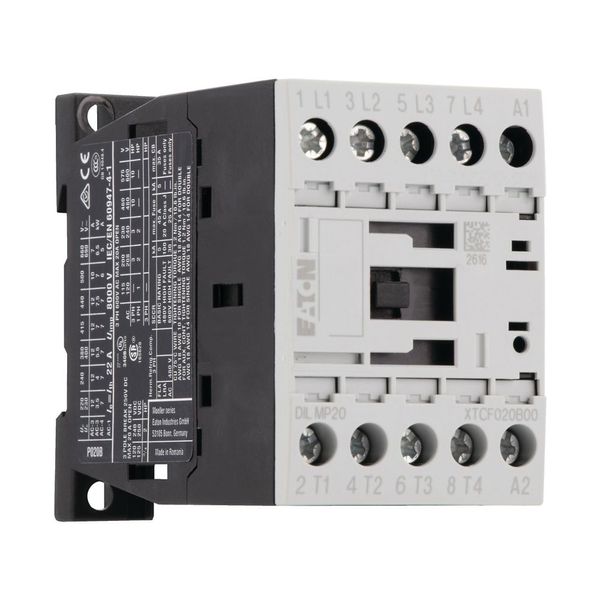 Contactor, 4 pole, 22 A, 190 V 50 Hz, 220 V 60 Hz, AC operation image 12