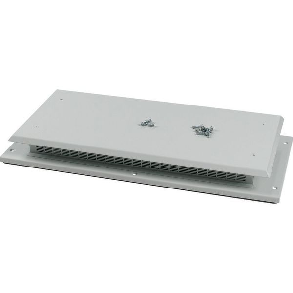 Top plate for OpenFrame, ventilated, W=600mm, IP31, grey image 3