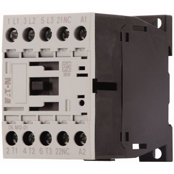 Contactor, 3 pole, 380 V 400 V 5.5 kW, 1 NC, 220 V DC, DC operation, Screw terminals image 3