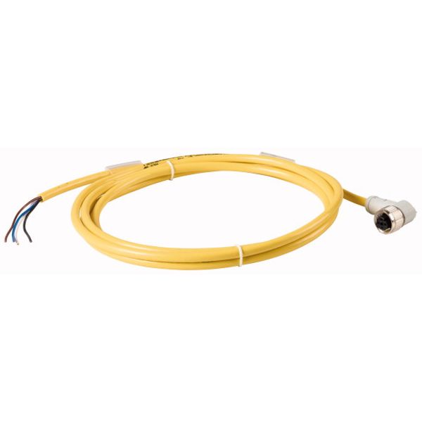 Connection cable, 4p, DC current, coupling m12 angled, open end, L=10m image 2