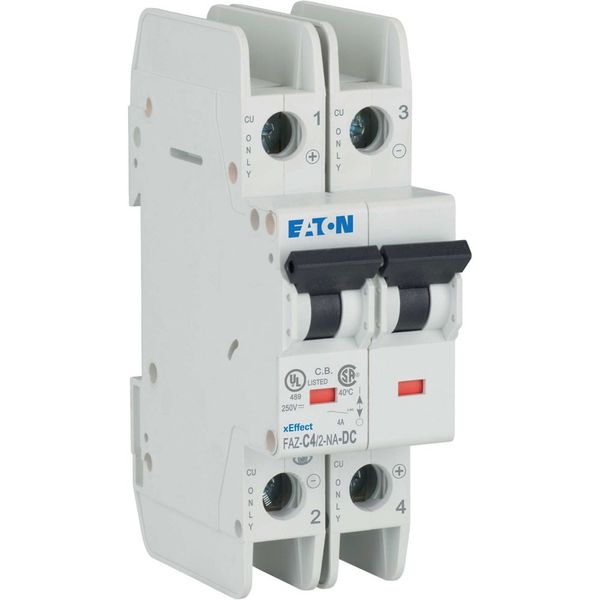 Miniature circuit breaker (MCB), 4 A, 2p, characteristic: C, DC image 10