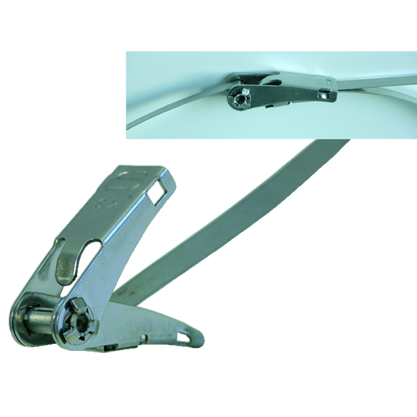 steel cable ties with ratchet function 1315x10 mm image 1