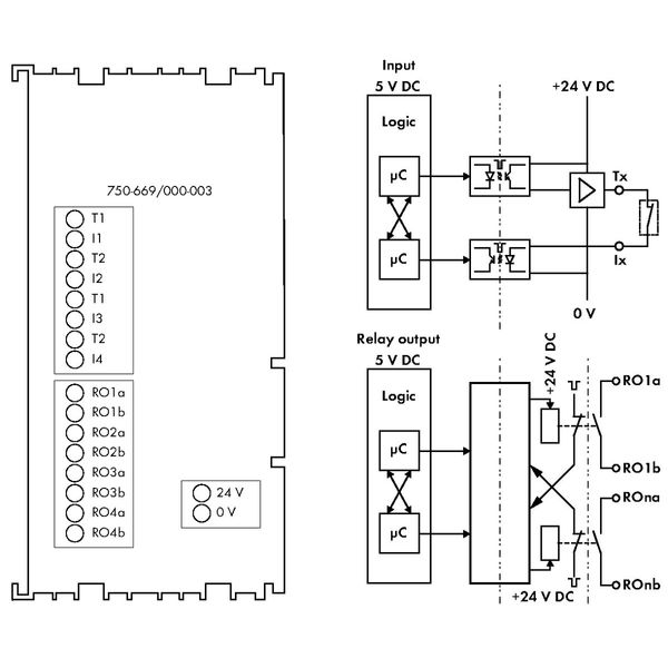 Fail-safe 4/4 channel digital input/relay output 48 VAC/ 60 VDC 6 A ye image 5