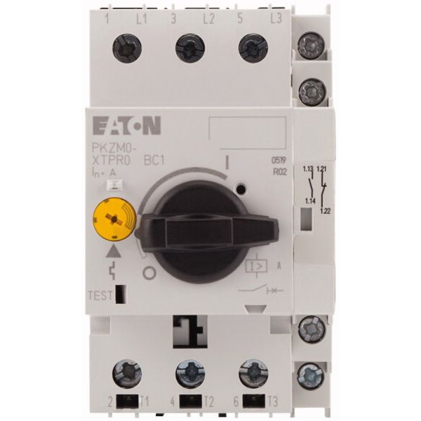 Motor-protective circuit-breaker, 3p+1N/O+1N/C, Ir=4-6.3A, screw connection image 2