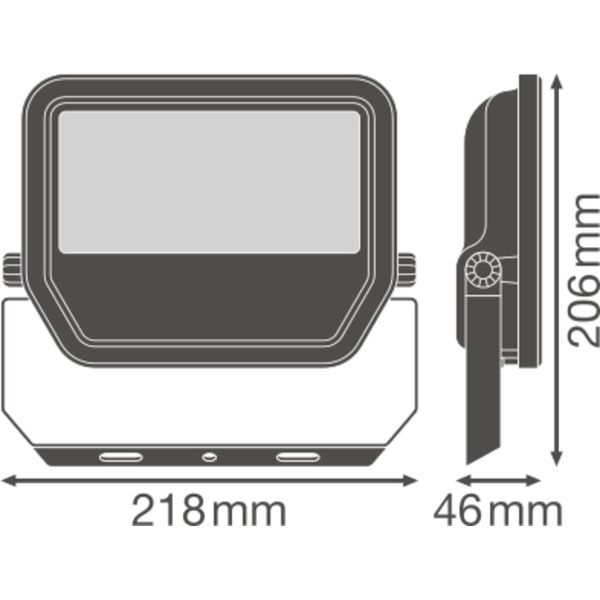 FLOODLIGHT 50 W 4000 K SYM 100 BK image 9