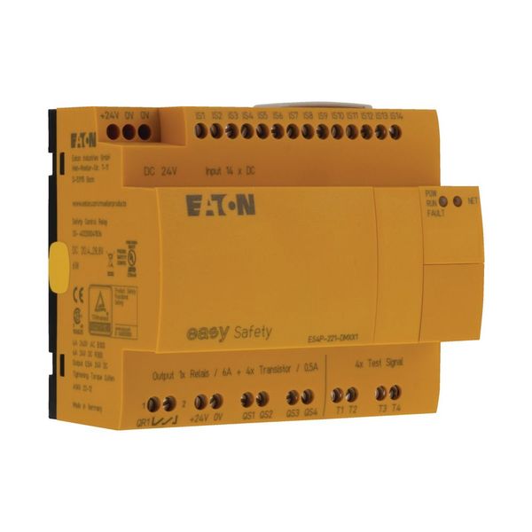 Safety relay, 24 V DC, 14DI, 4DO-Trans, 1DO relay, display, easyNet image 9