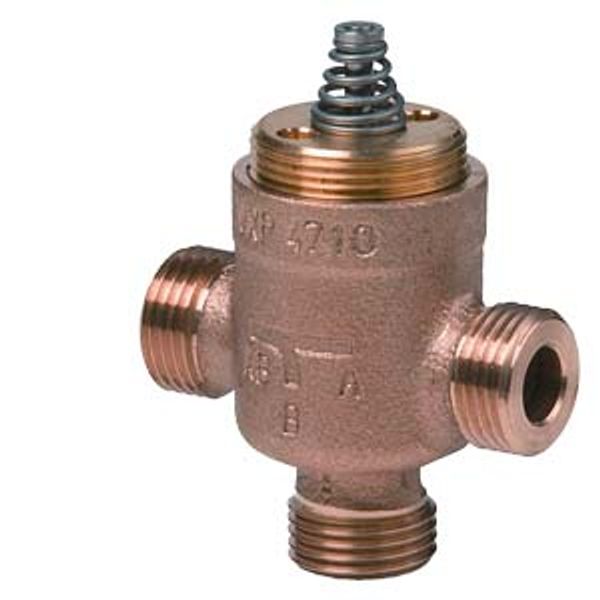 VXP47.10-0.25 - 3-port seat valve, external thread, PN16, DN10, kvs 0.25 image 1