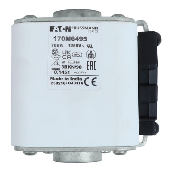 170M6495 FUSE 700A 1250V 3BKN/90 AR CU image 12