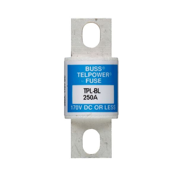 Eaton Bussmann series TPL telecommunication fuse, 170 Vdc, 175A, 100 kAIC, Non Indicating, Current-limiting, Bolted blade end X bolted blade end, Silver-plated terminal image 10