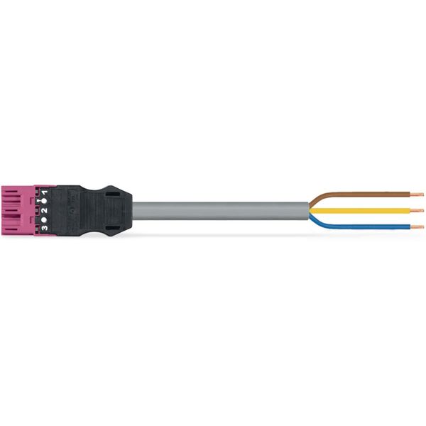 pre-assembled connecting cable;Eca;Plug/open-ended;black image 1