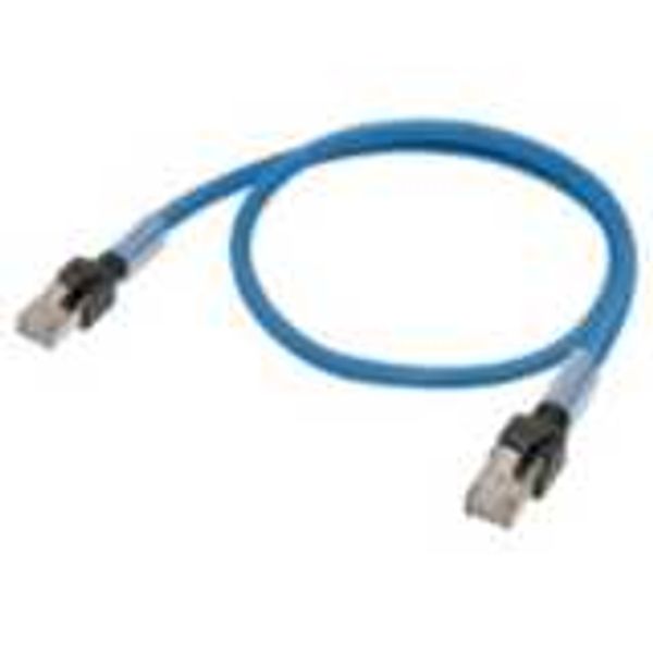 Ethernet patch cable, F/UTP, Cat.6A, LSZH (Blue), 0.3 m image 1