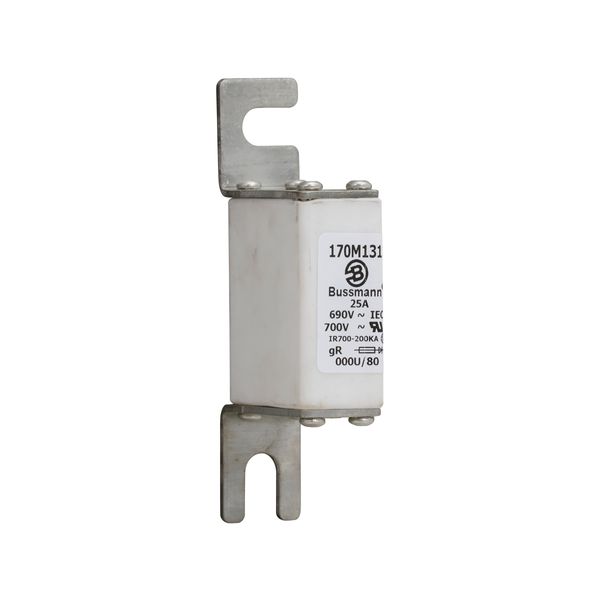 Fuse-link, high speed, 25 A, AC 690 V, DIN 000, 21 x 40 x 100 mm, gR, DIN, IEC image 6