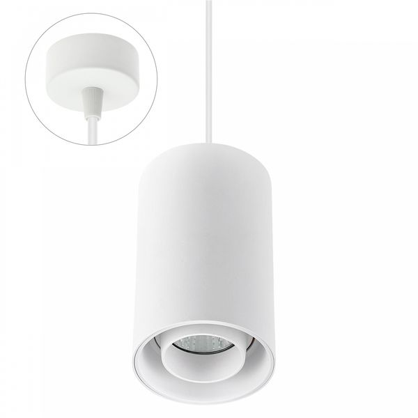 CHLOE GU10 SPOT SURFACE GU10 250V IP20 80x130MM WHITE ADJUSTABLE SUSPENDED image 1