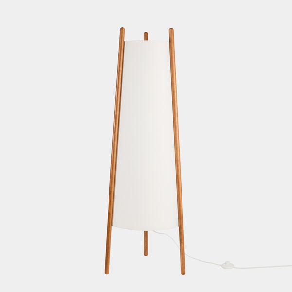 Floor lamp Woody E27 40W White image 1