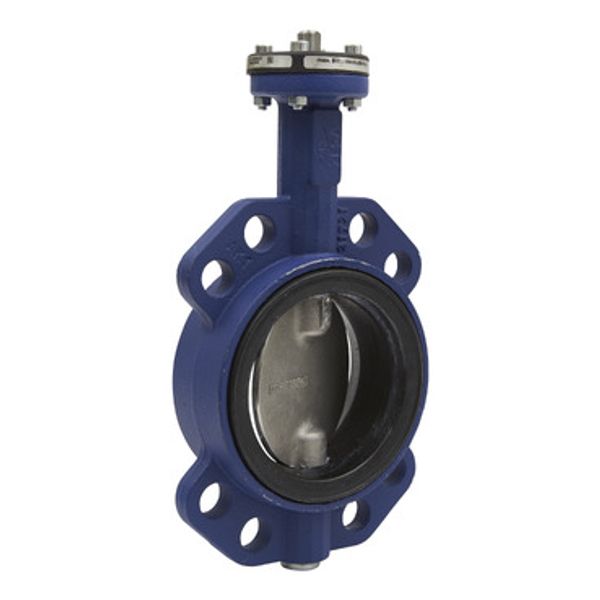 VF208W Butterfly Valve, 2-Way, DN125, Wafer Flanged, 316 Stainless Steel Disc, EPDM Liner, Kvs 1025 m³/h, Max ∆P 600 kPa image 1
