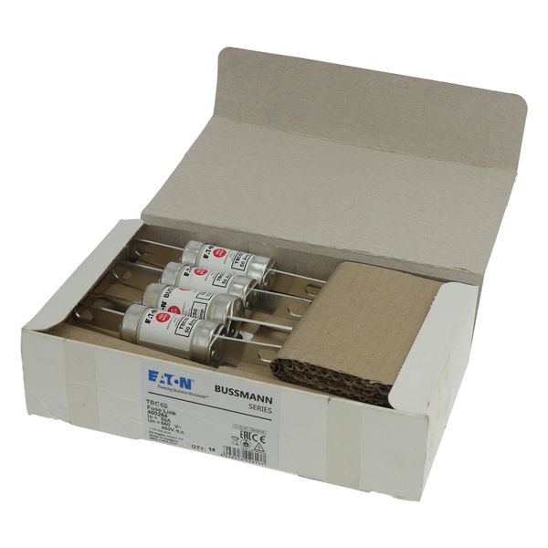 Fuse-link, low voltage, 50 A, AC 660 V, DC 460 V, BS88, 27 x 129 mm, gL/gG, BS image 13