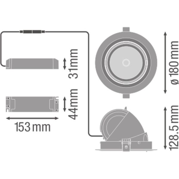 SPOT VARIO 170 35 W 3000 K 24DEG WT image 9