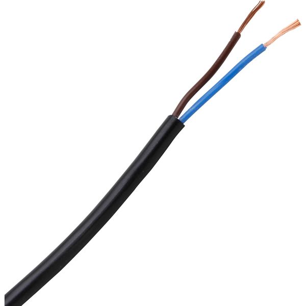 cable H03VV-F 2x0,75 black 10m co image 1